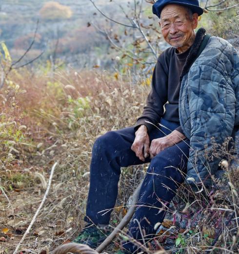 88岁老人拉石头修坑，老人拉出的大便硬跟石头