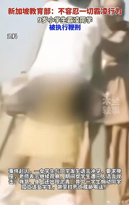 新加坡鞭刑执行画面，新加坡鞭刑执行现场视频